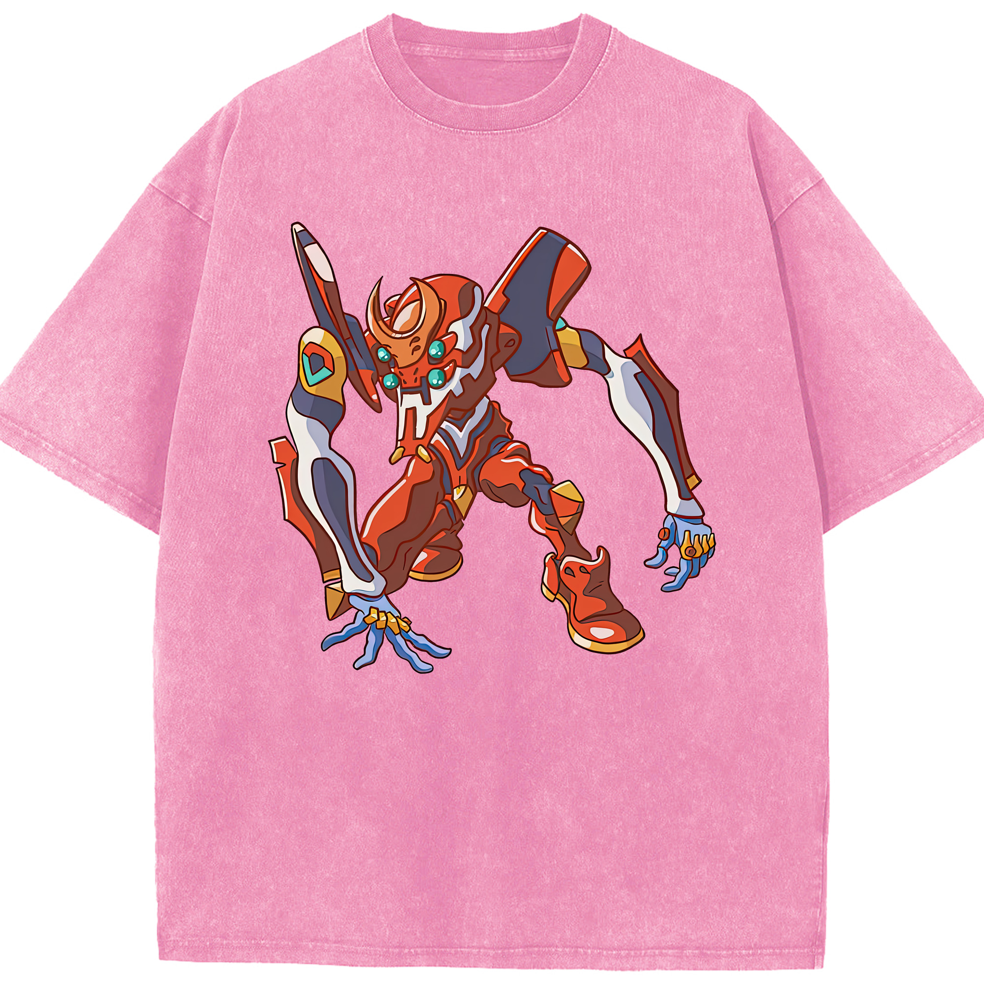 （画像用） EVA 新世紀エヴァンゲリオン 綿100% ヴィンテージ風 半袖Tシャツ（フロントプリント）